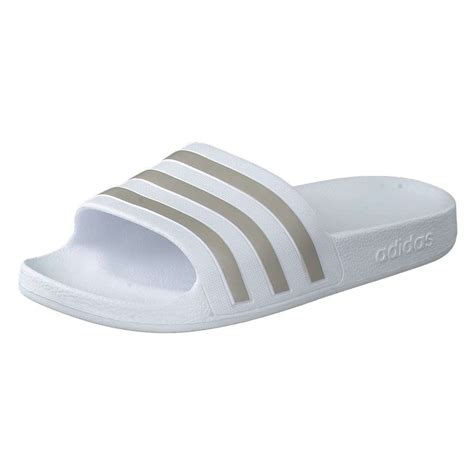 adidas badeschuhe weiss|adidas aqua adilette preis.